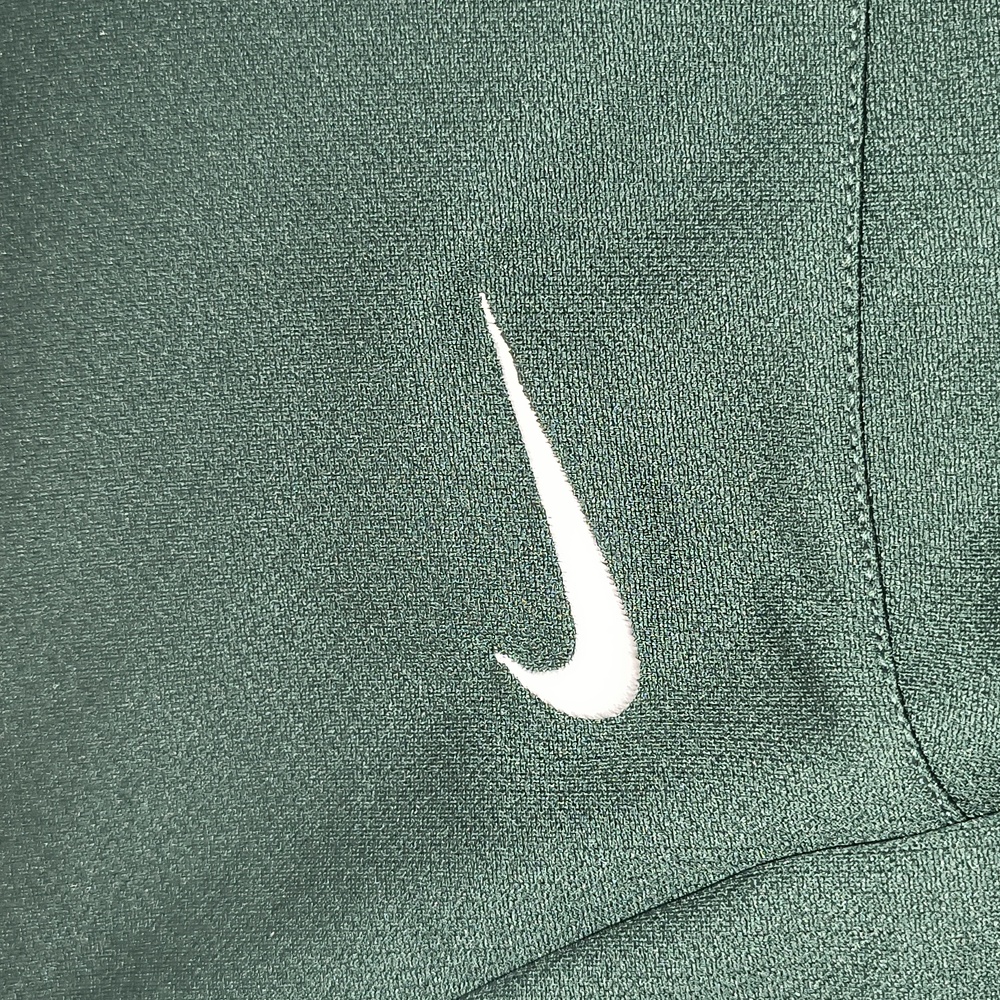 Nike Men's Dark Green Dri-FIT Zippered Polo Shirt - Size Medium - Picture 9 of 9